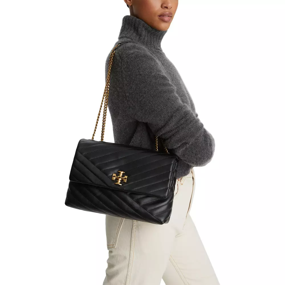 Jual Tory Burch Tory Burch Kira Chevron Convertible Shoulder Bag Black