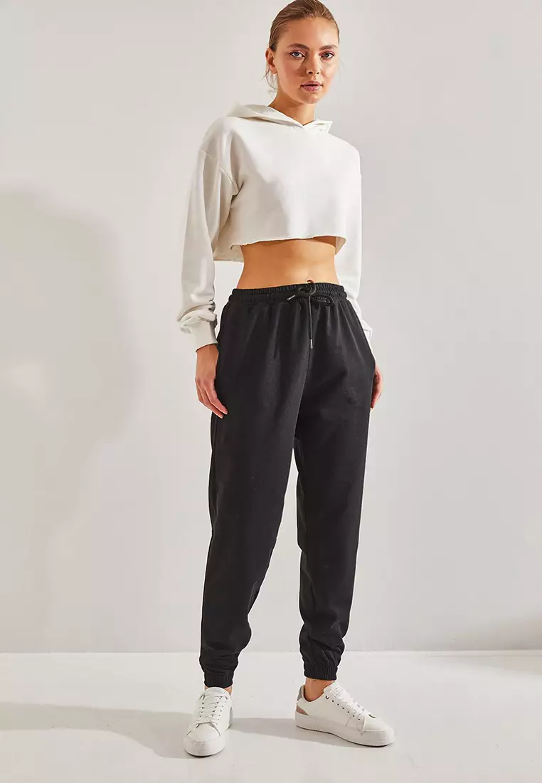 Women's Two Thread Cuff And Elastic Waist Sweatpants