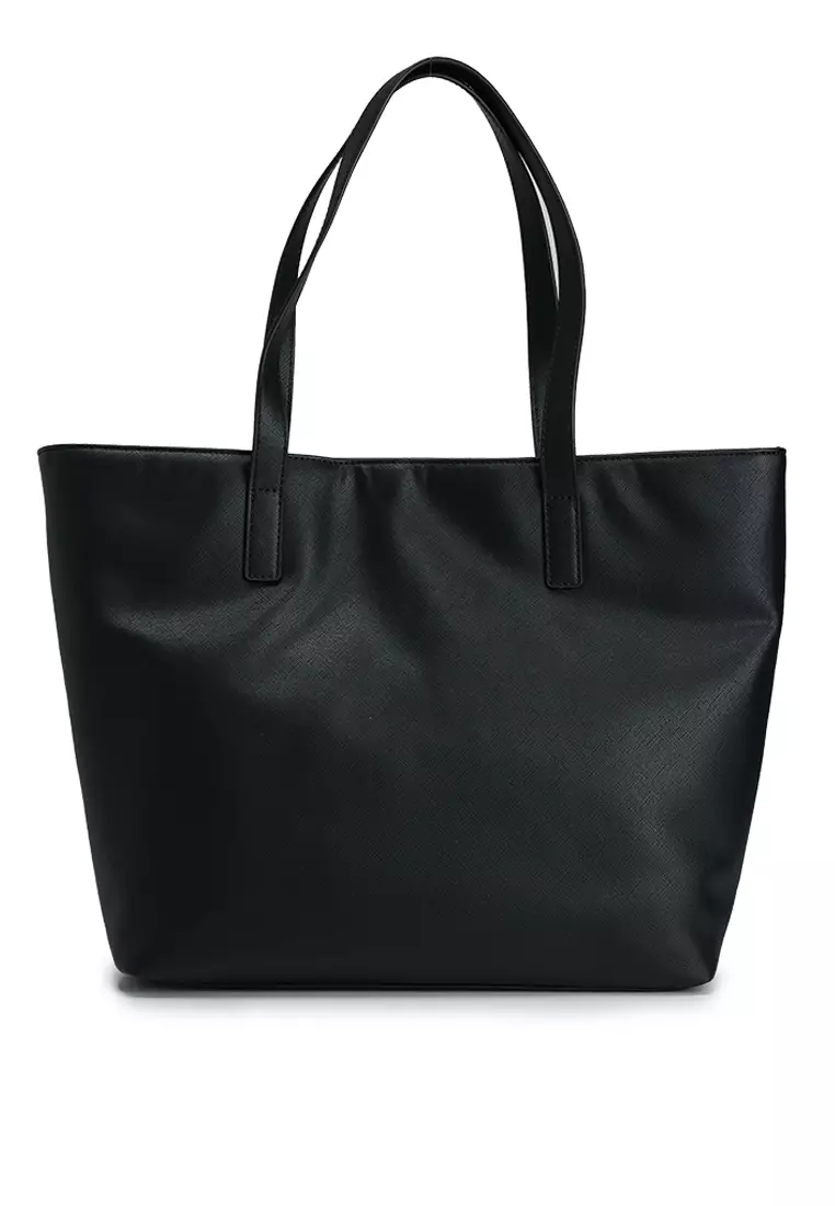 特別sale関税込【VERSACE JEANS】ブラック トートバッグ VERSACE JEANS COUTURE Logo Lock Tote Bag (tr) 2025 | Buy