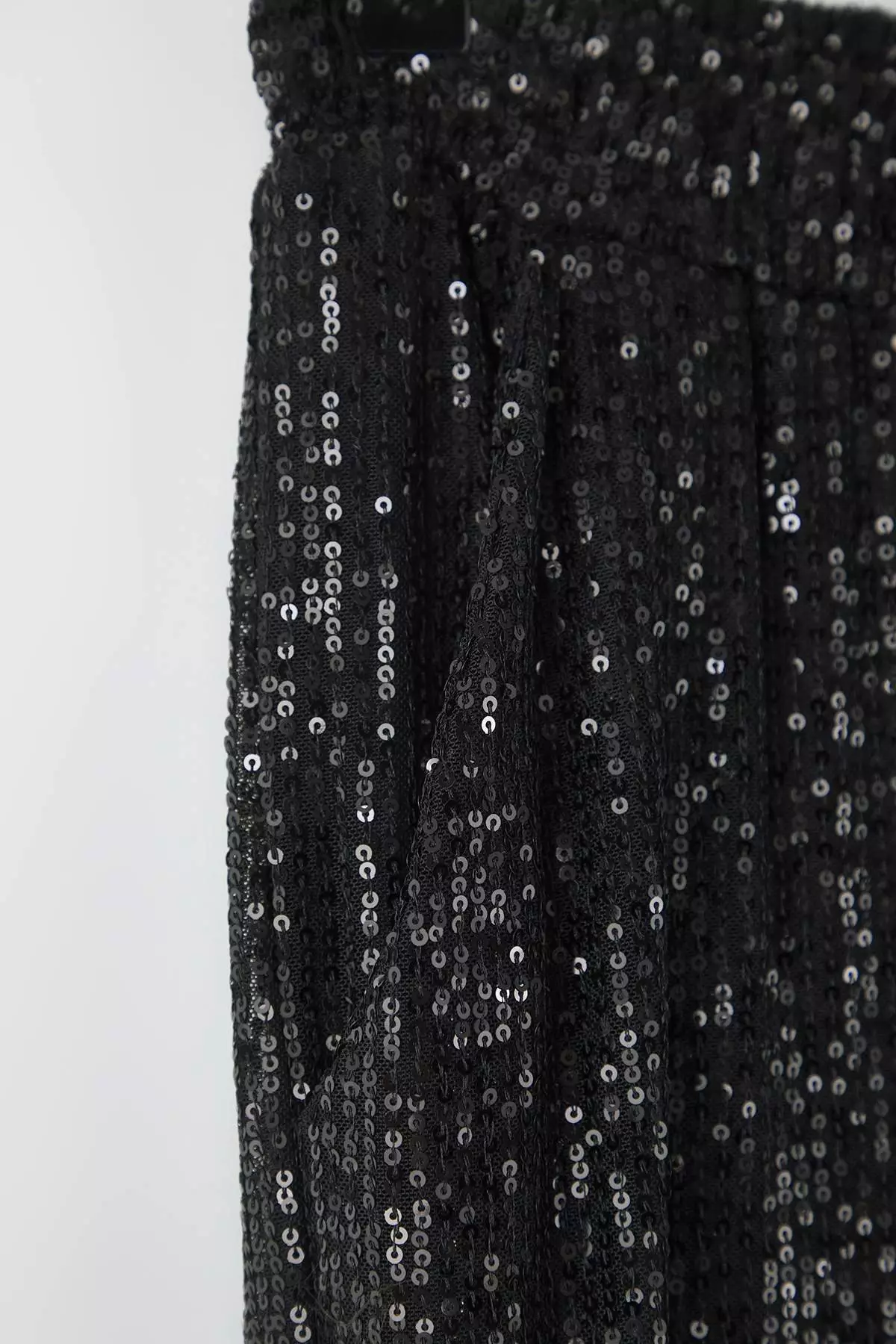 Black Sequined Chic/Night Party Trousers