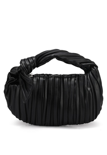 Red's Revenge black Giana Pleated Puff Handbag 3DCE5ACD980902GS_1