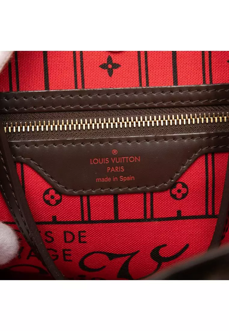 Pre-Loved Louis Vuitton Damier Ebene Neverfull Mm