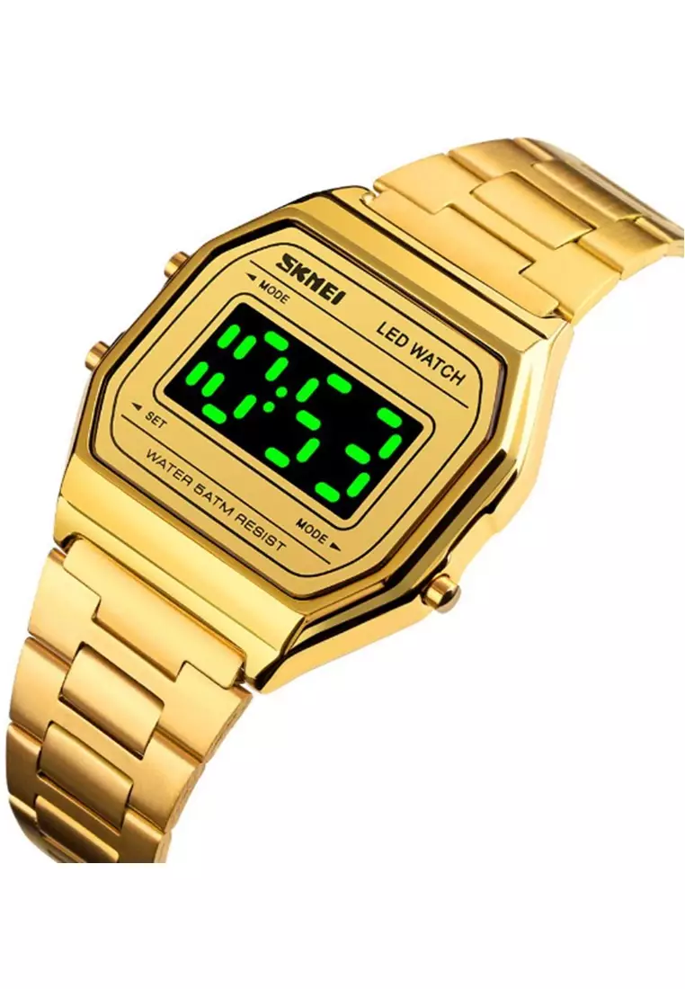 Jam Tangan Digital Pria Many Function Waterproof Strap Tali Material Stainless Steel BP72 ORIGINAL