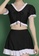 A-IN GIRLS black and white (2PCS) Sweet Splicing Split Swimsuit 07056USFEE9541GS_7