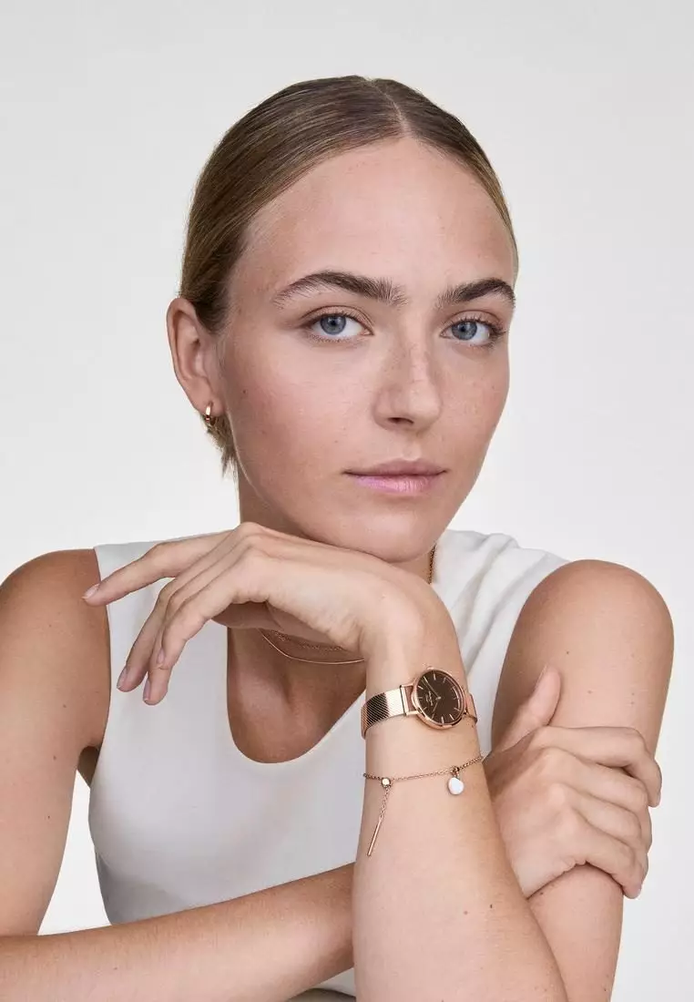 Petite Reflection Rose Gold - Women Watch stainless steel watch DW Official Authentic Original jam tanggan perempuan DW jam tangan