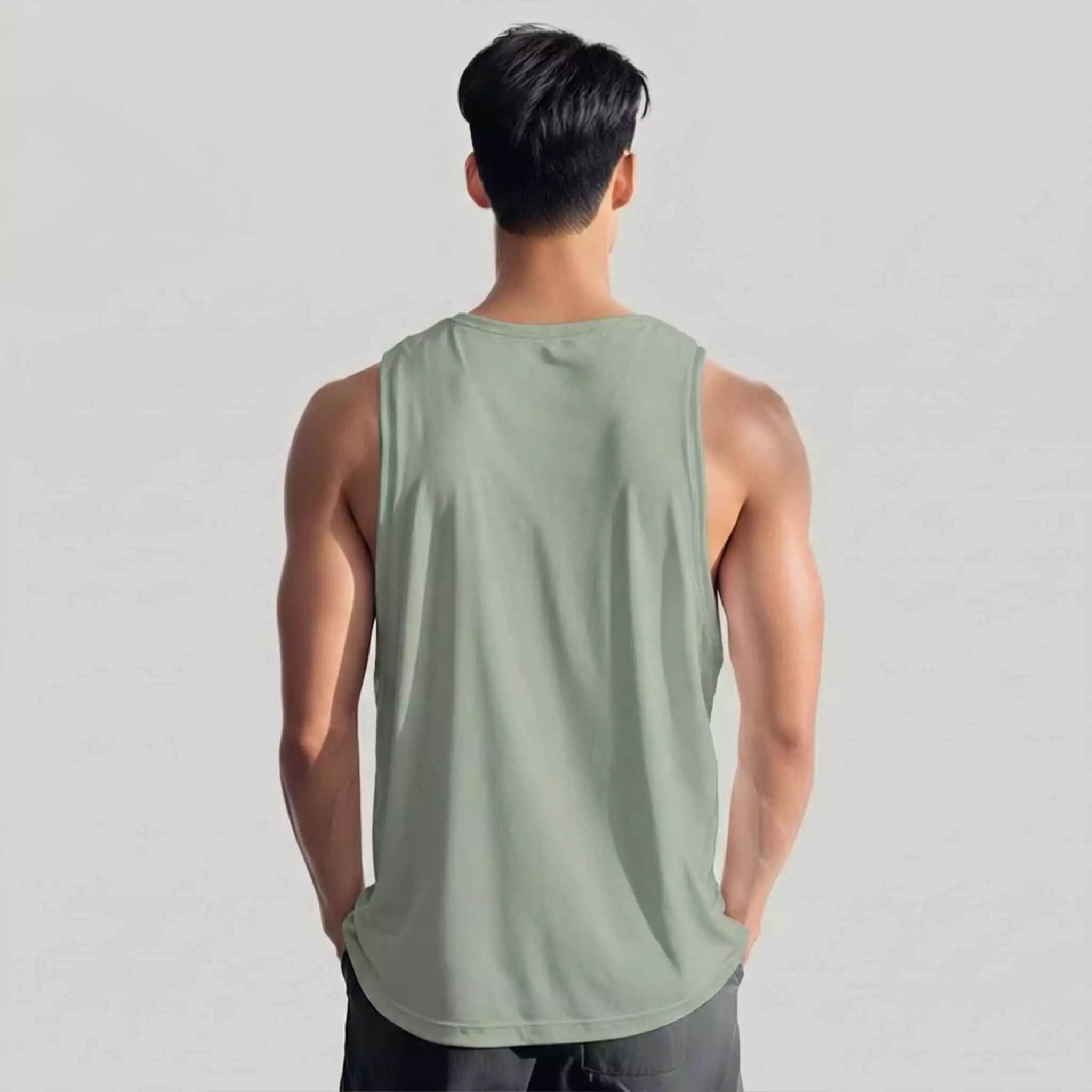 THIRDDAY Kaos Lekbong Singlet Pria "born to be wild" sage MUA20