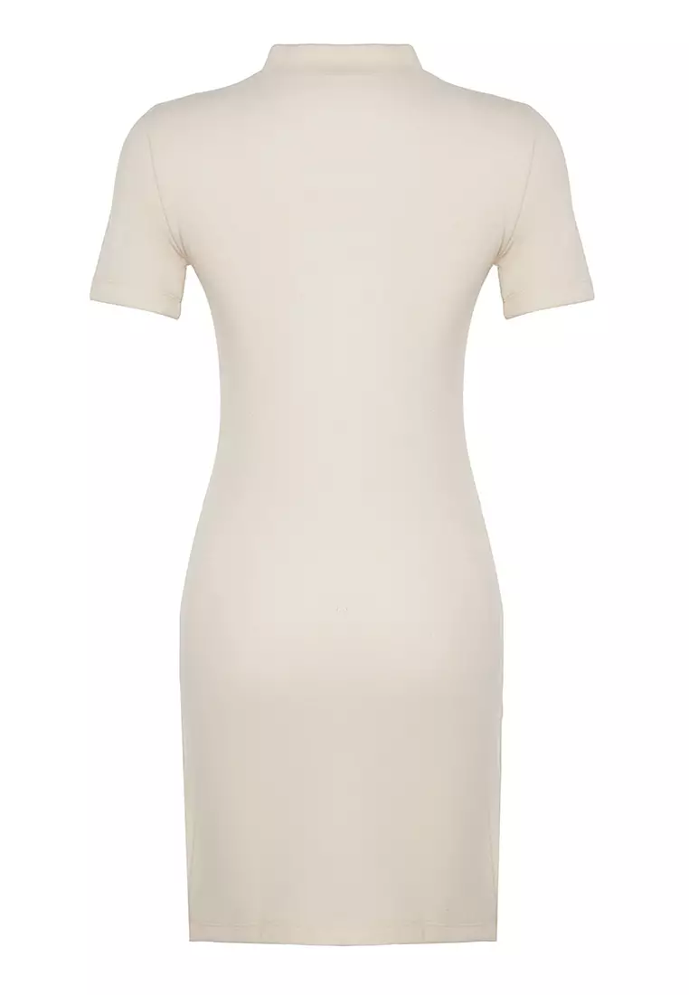 A-Line Formal Knitwear Mini Dress