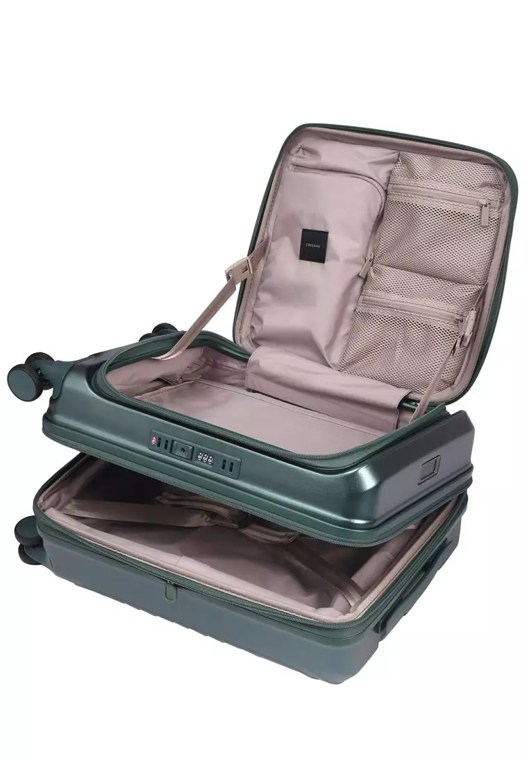 CROSSING INVI 20" Carry On Expandable Luggage With Front & Middle Access V3 - Squash