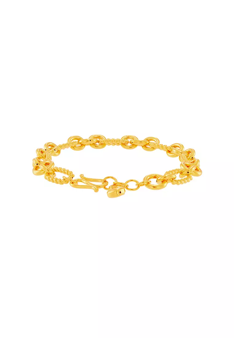 HABIB 999/24K Yellow  Gold Bracelet WWGB2370524