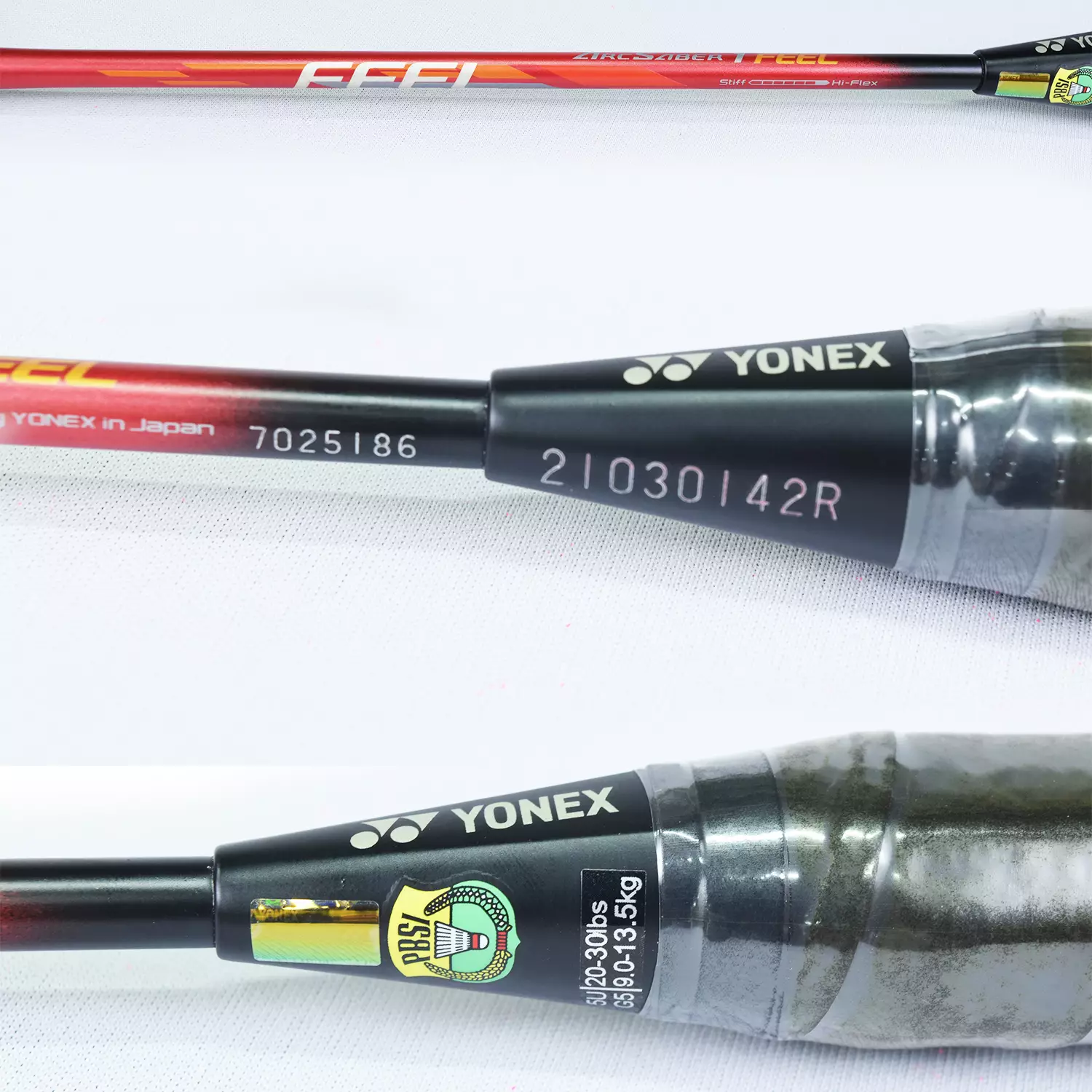 Raket Badminton Yonex Arcsaber 1 Feel Red bonus grip Adidas hitam