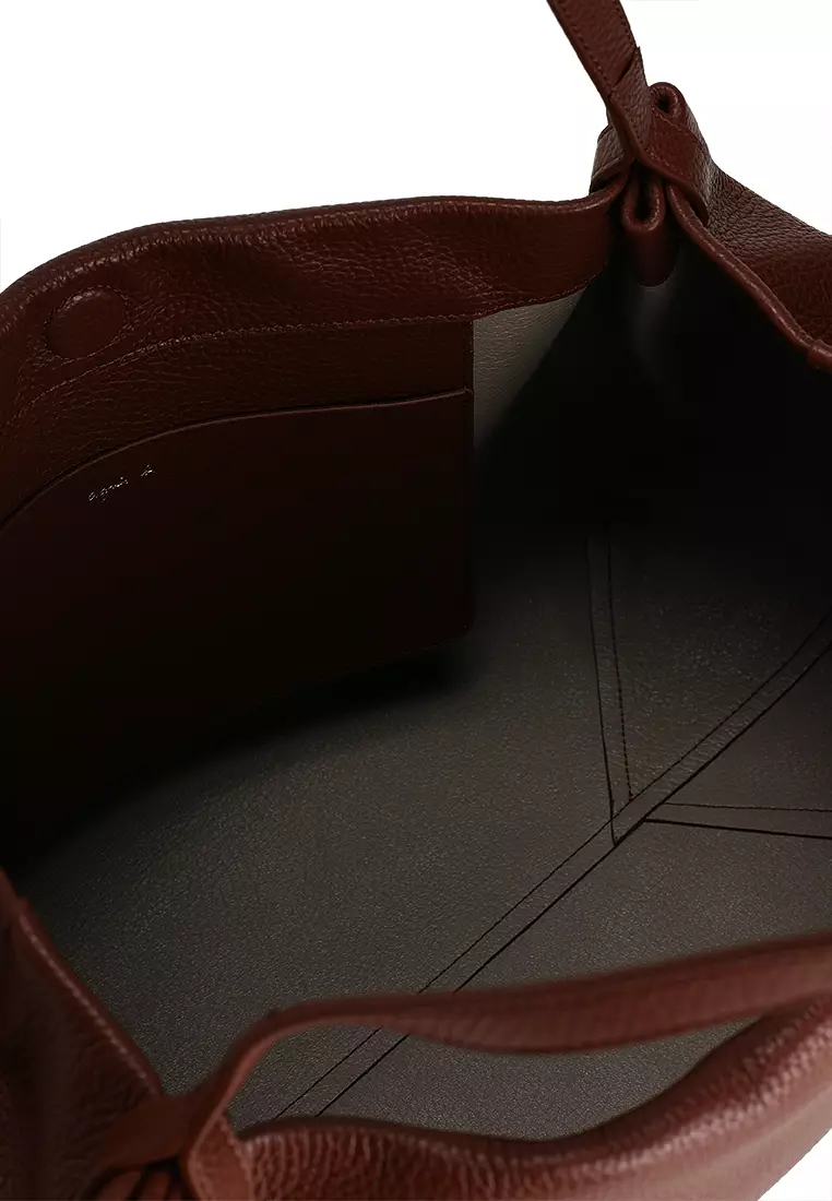 Leather Shoulder Tote Bag