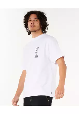 RIP CURL☆Padang Padang 25 Barong Tee コットン 半袖 Tシャツ Padang Padang 25 Barong Tee - Washed Black - Surf Clothing