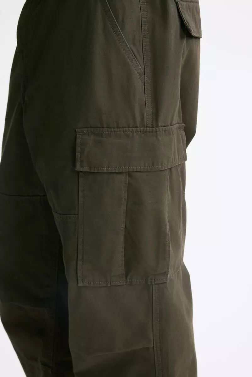 Relaxed Fit Cotton cargo trousers