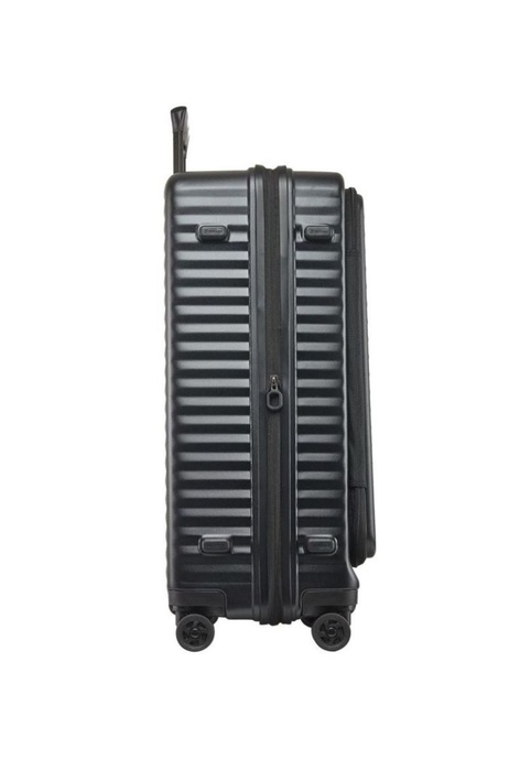 ECHOLAC Echolac Celestra 24" Medium Luggage Expandable Spinner - Front Access Opening (Black)