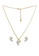 estele gold Estele Gold & Rhodium Plated CZ Designer Conch Necklace Set for Women 1881FACCCB96BFGS_1
