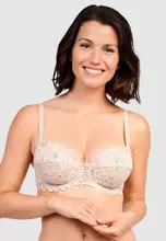 Sans Complexe Arum Underwired Balconette Lace Bra - Jester Red