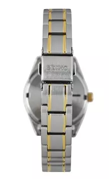 Jam Tangan Wanita Seiko Classic SUR466P1 SUR466P1X1 Strap Stainless Steel Dual Tone Color Women Discover More White Dial Original Garansi Resmi