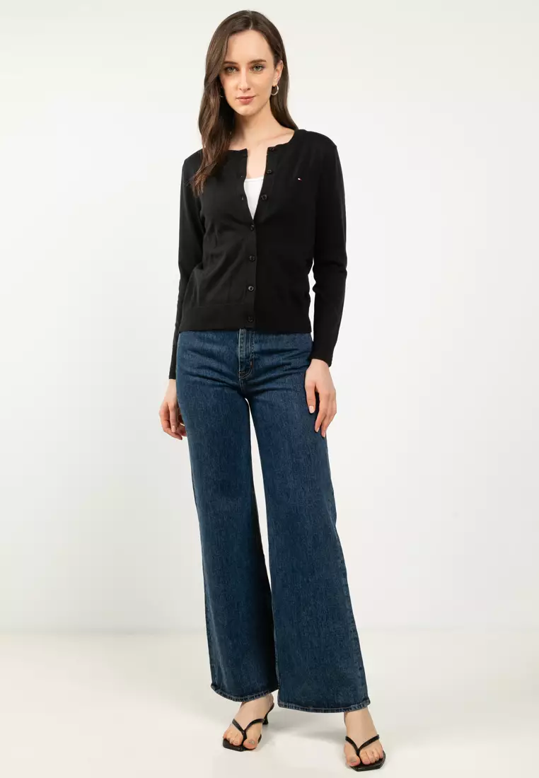 Jersey Crew Neck Cardigan - Tommy Mainline