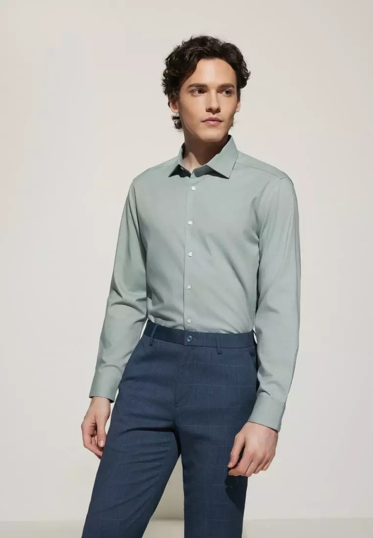 Non-Iron Silky Touch Smart Fit Twill Shirt