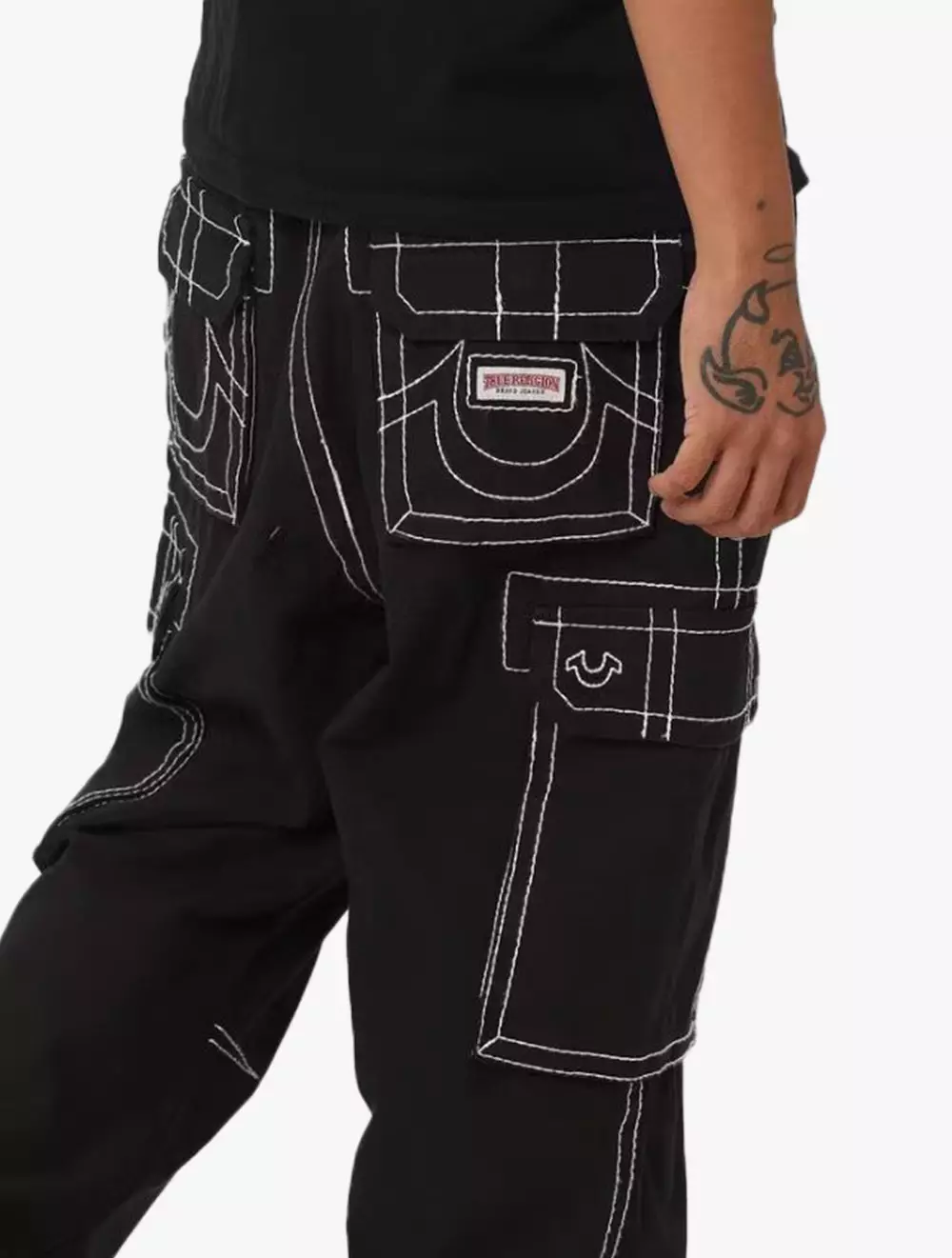 True Religion - Men Denim Pants - CARGO PANTS  BIG T