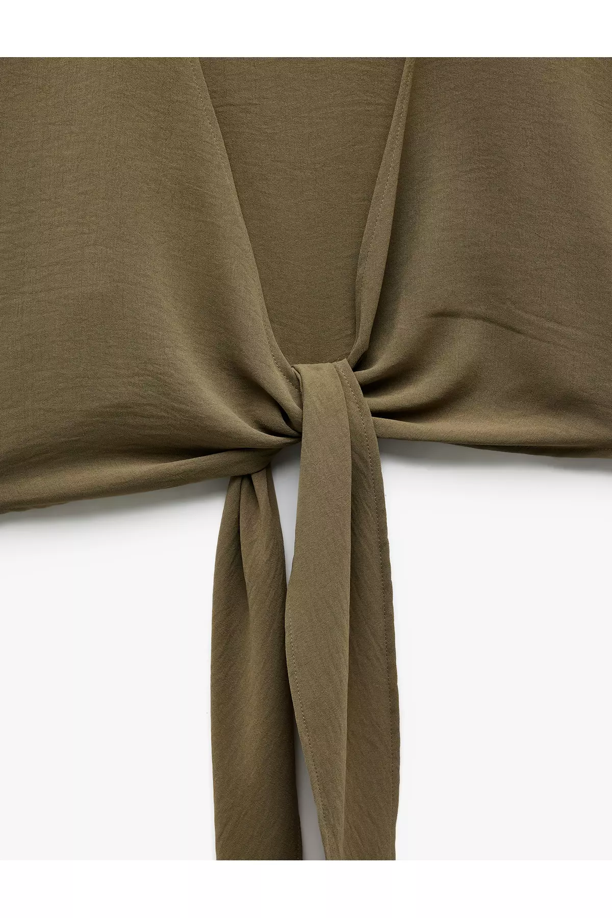 Short Sleeve Double Breasted Collar Tie Detail Oversize Kimono