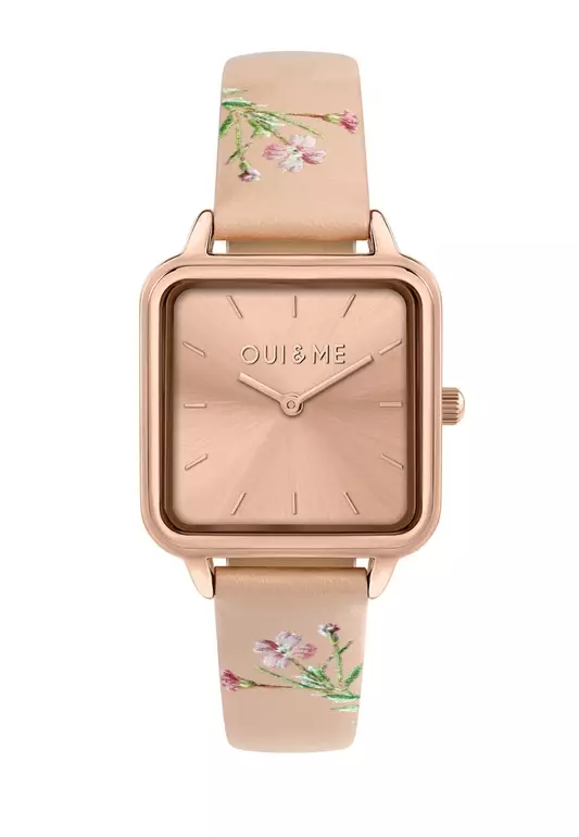 [Sustainable Watch] Oui & Me Harmonie 36.2x27.5mm Rectangular Case Women's Recycled Leather Quartz Watch ME010383