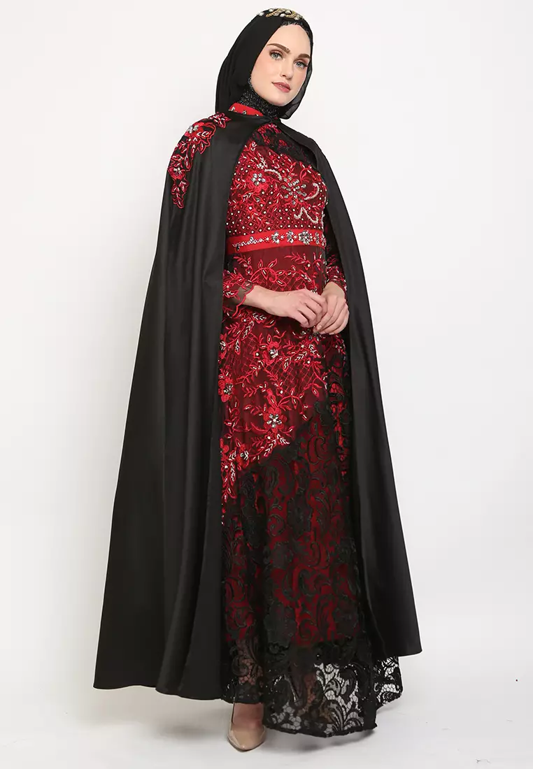 Bibiq Gamis Brokat Satin