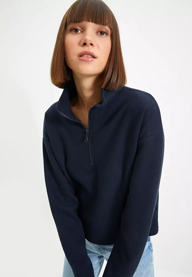 Buy Trendyol Half Zip Sweatshirt 2024 Online