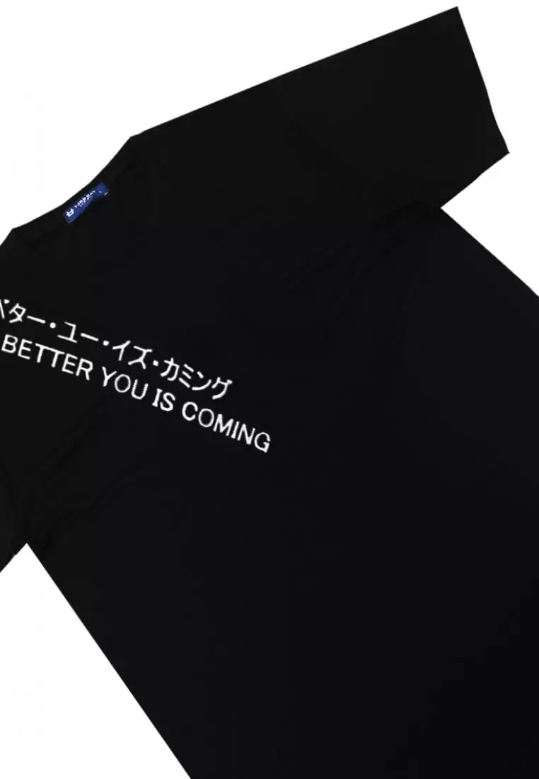 MTI33 Kaos T-Shirt Pria Instacool Byic Diagonal Hitam