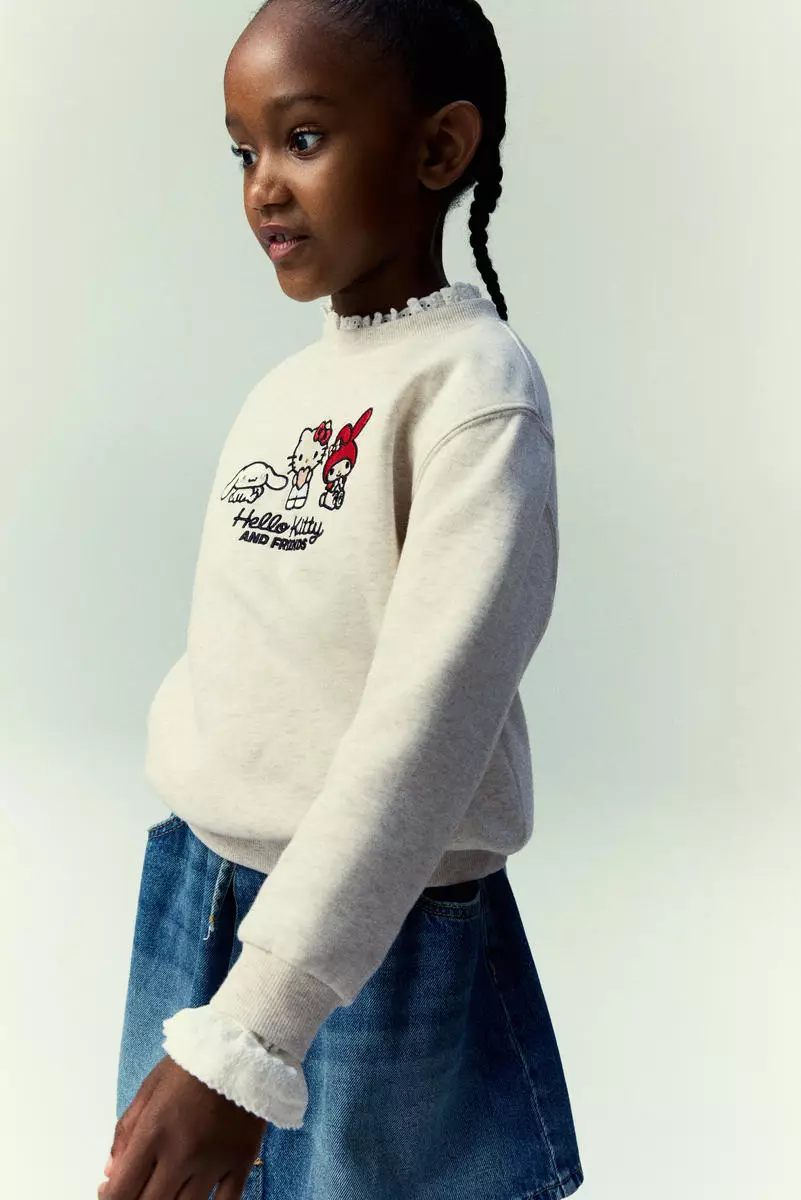 Motif-detail sweatshirt