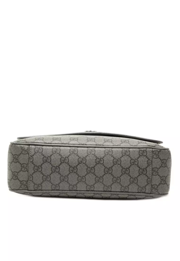 Pre-Loved Gucci Medium Gg Supreme Ophidia Messenger Bag