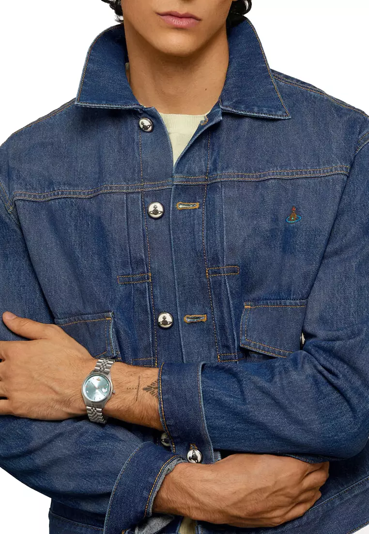 Camberwell Watch In Blue/Silver VV261