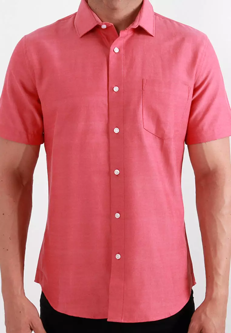 MAGINOT OXFORD FANTA 1.0 Kemeja Casual Slim Fit Lengan Pendek