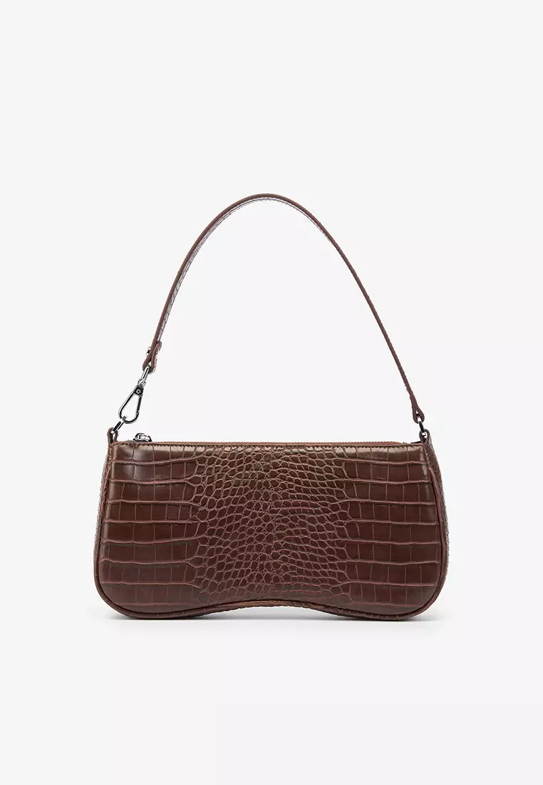 Jual JW PEI JW Pei Eva Shoulder Bag Brown Croc Original 2024 ZALORA Indonesia