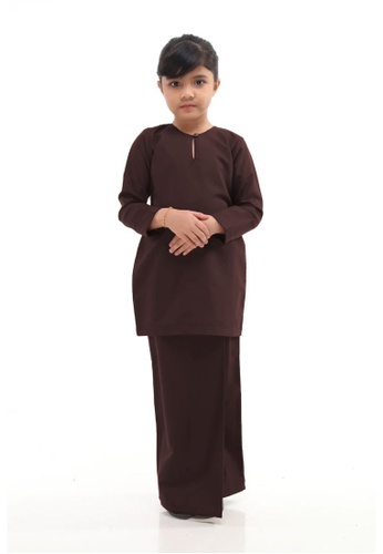 Amar Amran brown Kurung Pahang Qirana For Kids BB6FEKA779965CGS_1