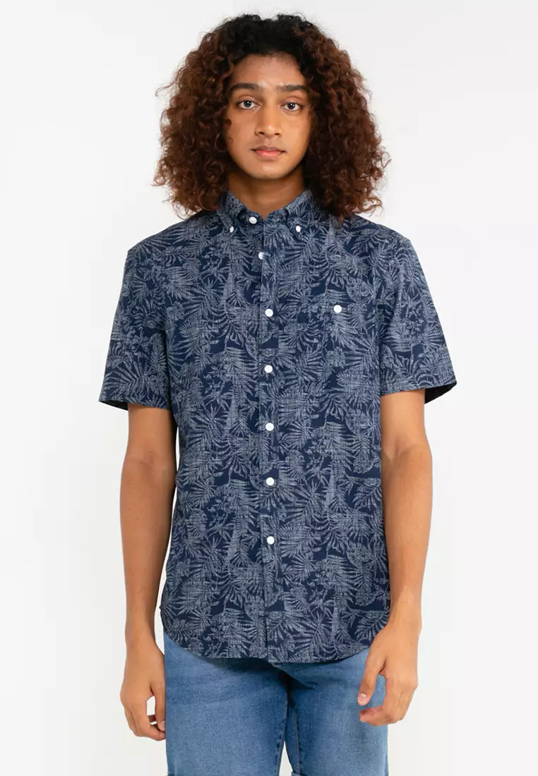 Denim 3/4 2024 sleeve shirt