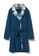 tout à coup blue Wool-blend check trim coat 49CB5AAE723961GS_1
