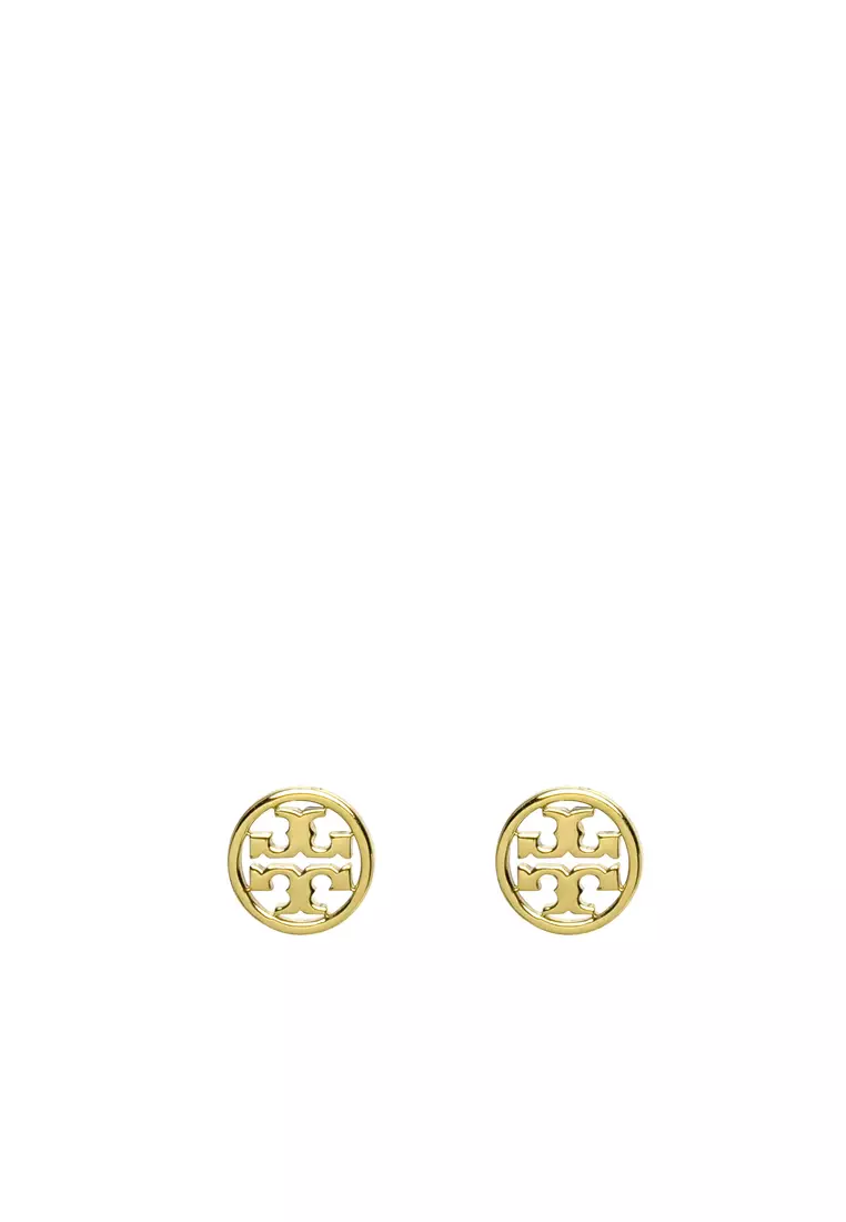 TORY BURCH 18K Gold-Plated Brass Stud Earrings