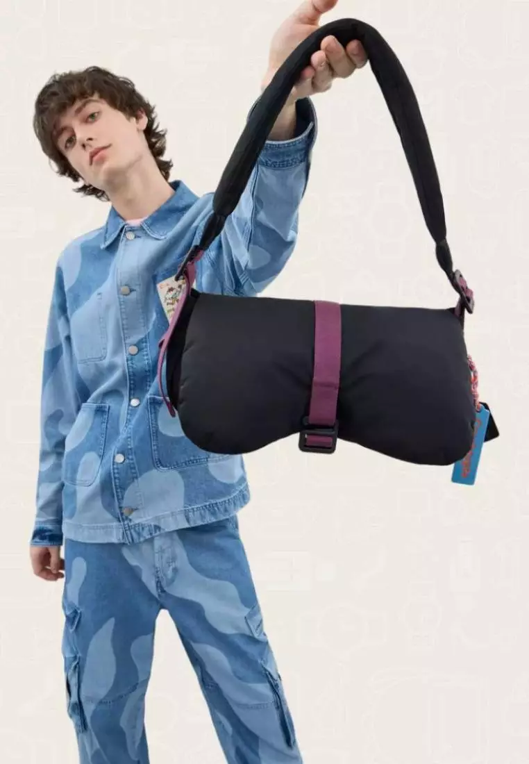 Coachtopia Loop Puffy Wavy Dinky Bag Black