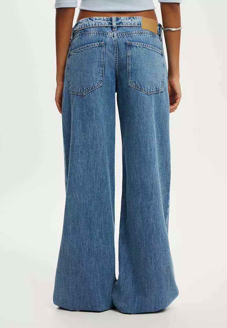 Low Rise Wide Jeans