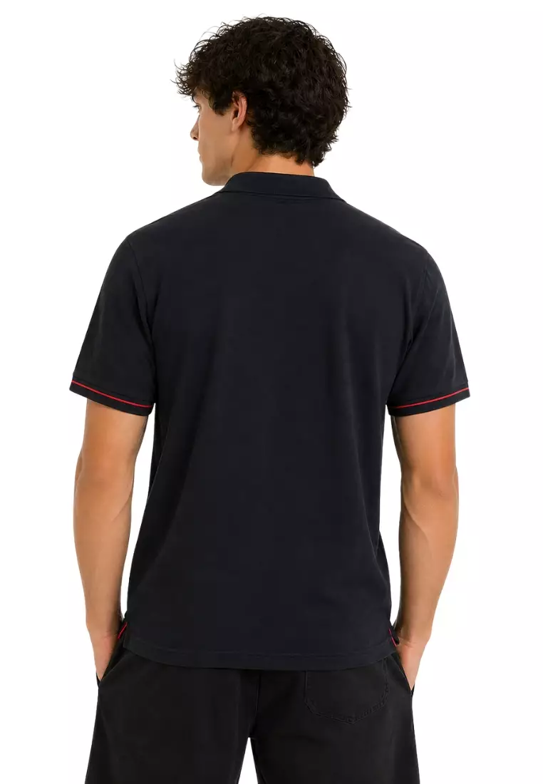 Left C & Script Logo Polo Shirt