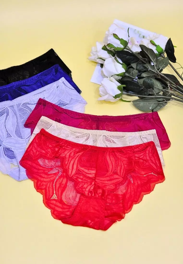 6 Pack Isla Coward Lace Panties Bundle B
