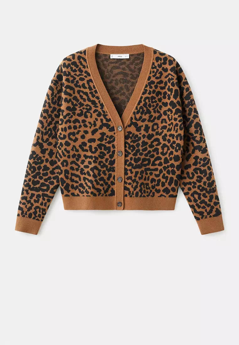 Leopard Knit Cardigan