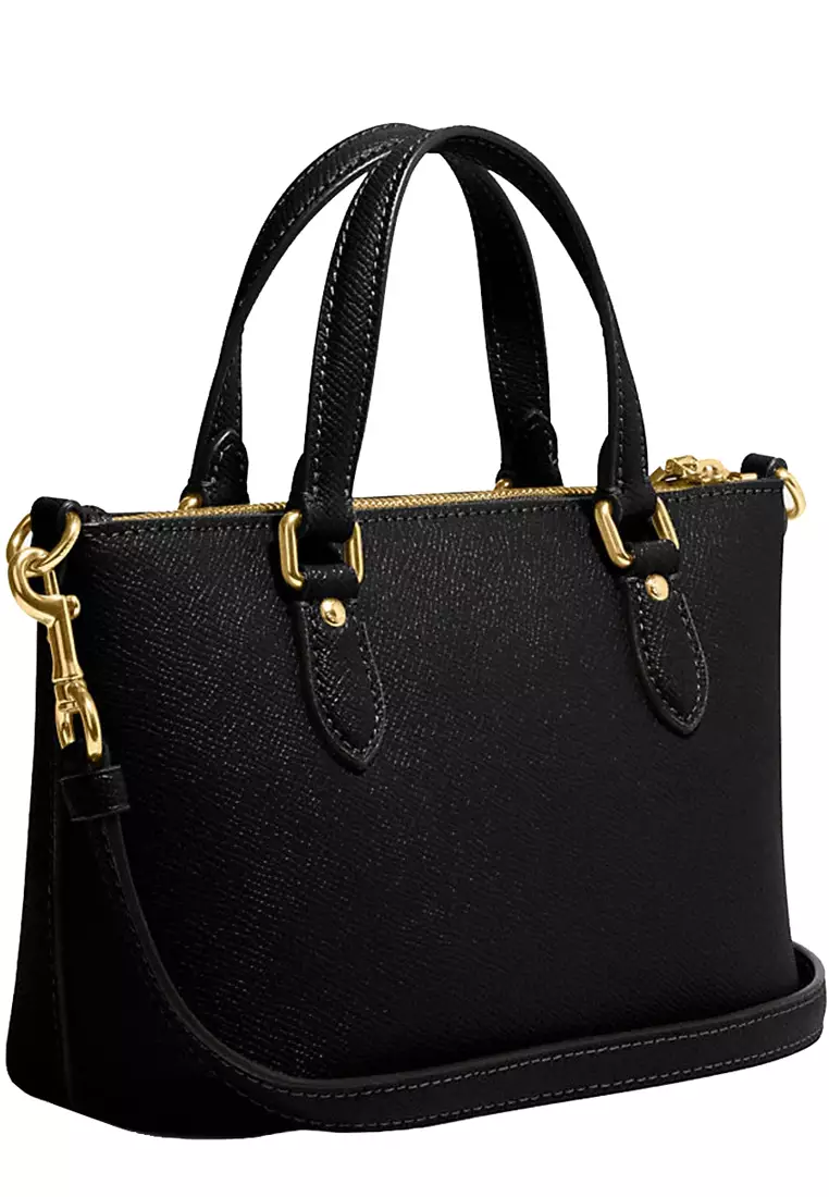 Coach Mini Gallery Tote Bag Charm Buttercup Crossgrain Leather