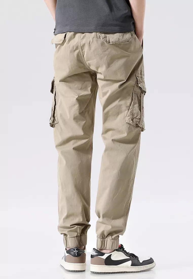 機能風口袋工裝長褲 GJL695