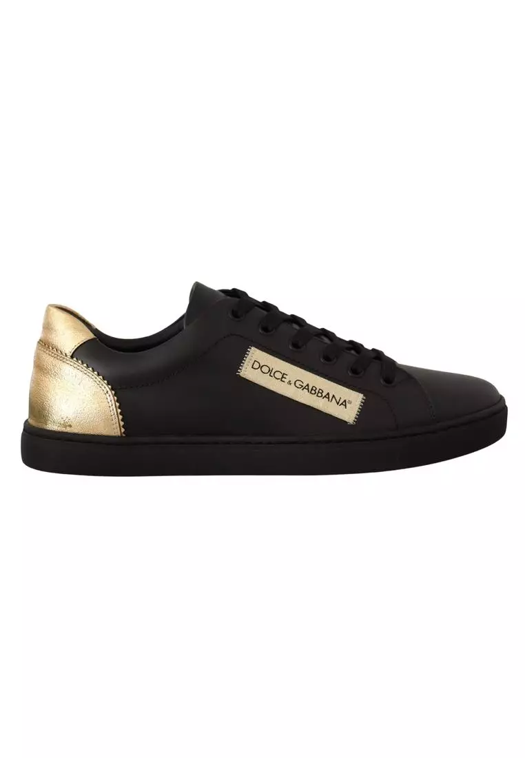 Black and gold dolce and best sale gabbana shoes