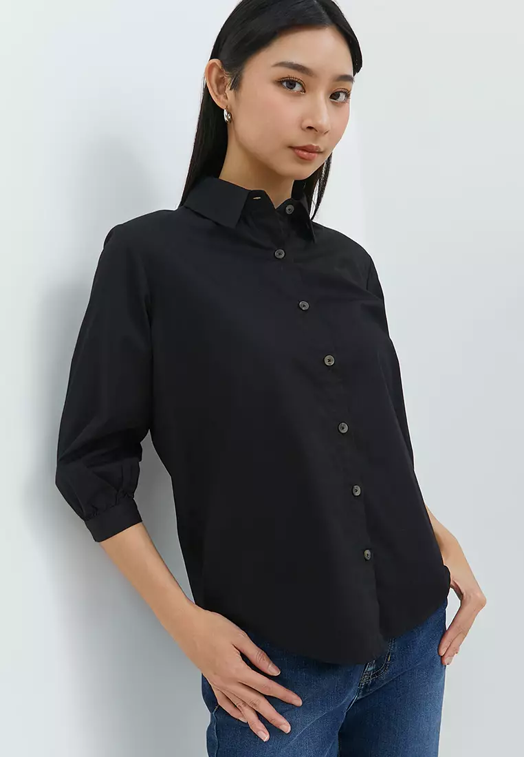 Elvira Black Shirt (G.1407)