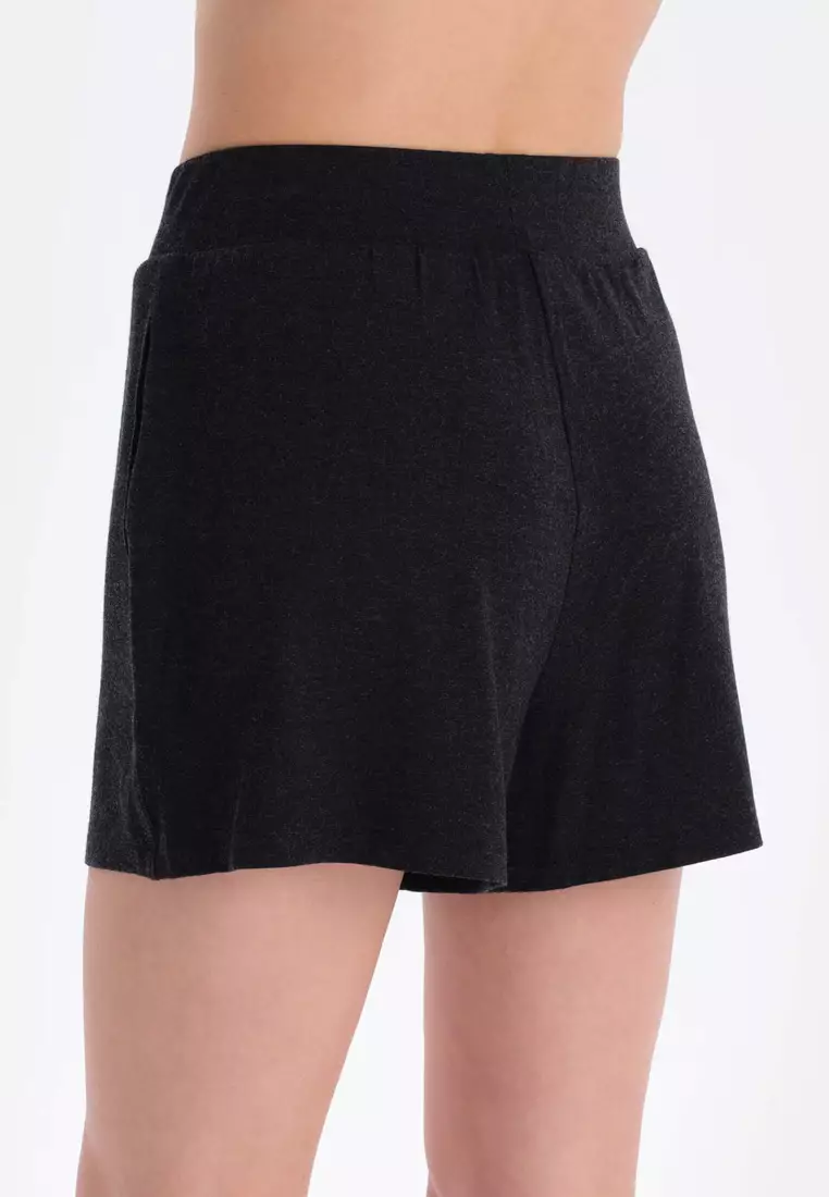 Black Shorts, Regular, Short Leg, Loungewear for Women