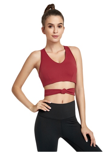 B-Code red ZWG1110-Lady Quick Drying Running Fitness Yoga Tank Top-Red 7C75CAAE0E0E36GS_1