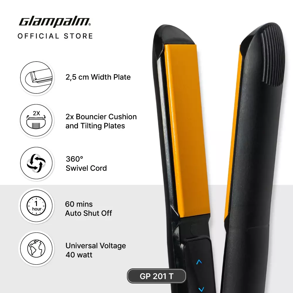 Glampalm Catokan Pelurus Rambut / Hair Straightener GP201 Touch